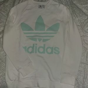 Adidas green logo sweater